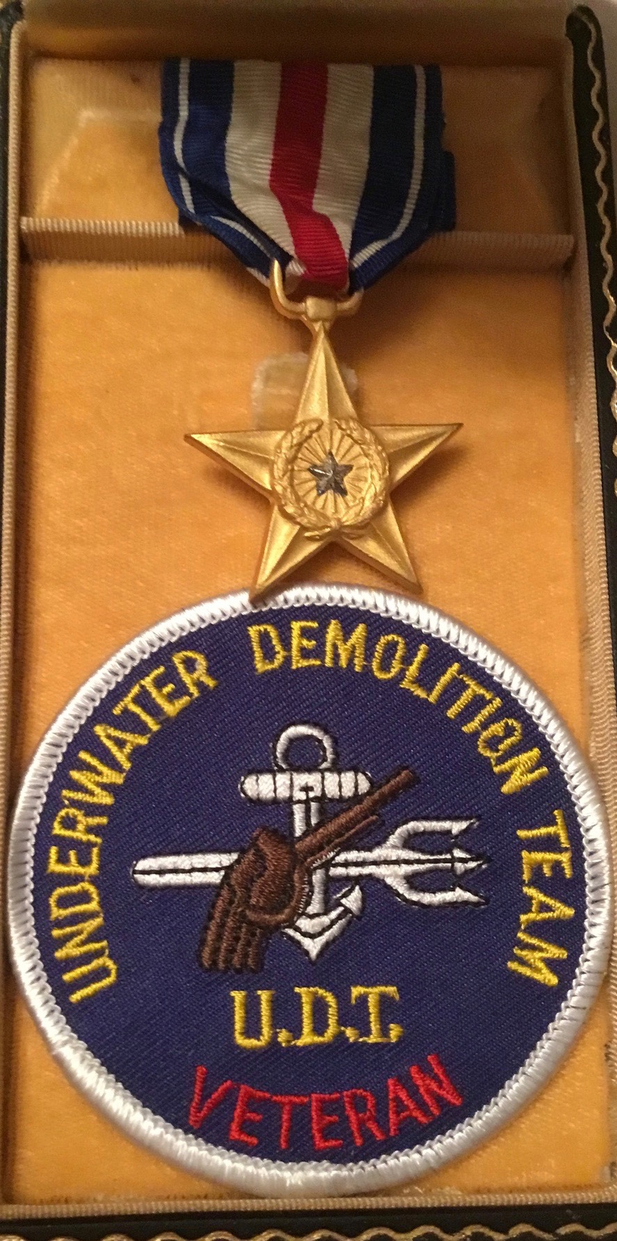 Henry Locklear UDT Veteran's Patch and His Silver Star